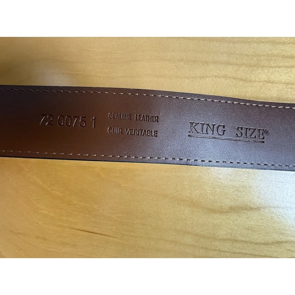 Mens Brown Leather Belt King Size 56/58 Heavy Duty 62